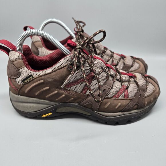 Merrell Womens Size 8 Siren Sport Gore-Tex Hiking Shoes Brown J16342 Low Top - Picture 5 of 11